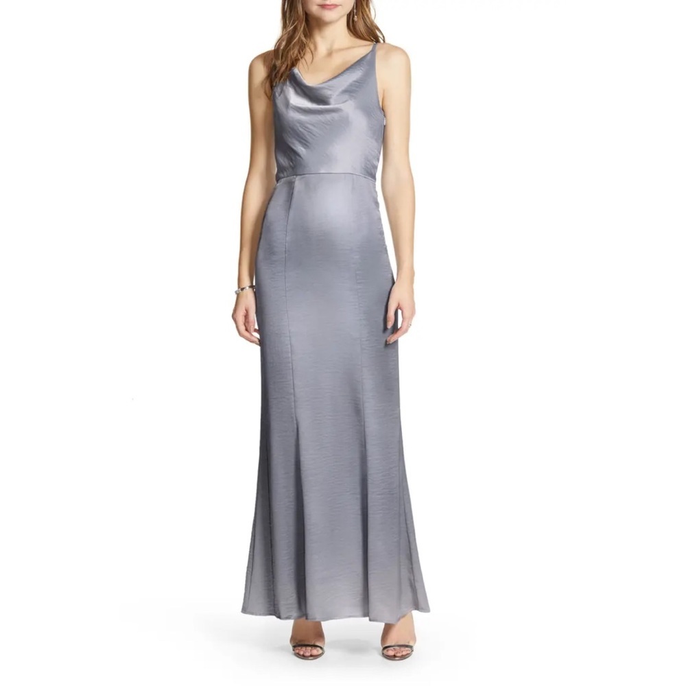 Chi CHI LONDON DELANEY SATIN  Drape GOWN 💖IN STORES💖